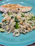 Σαλάτα Κινόα με ρεβίθια (quinoa with chickpeas salad)