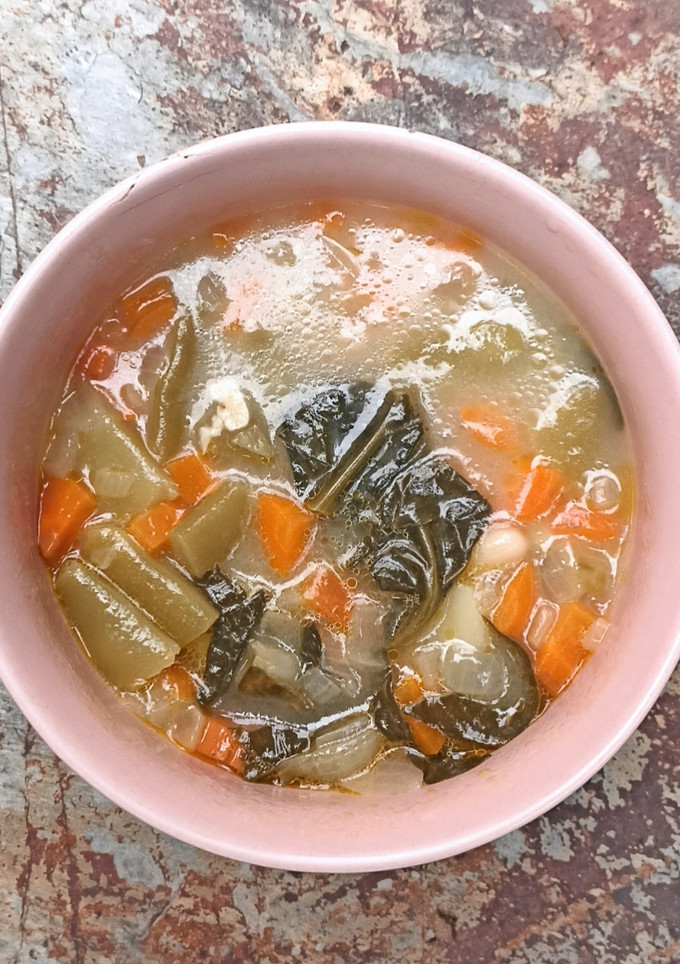 Una foto de Minestrone a mi manera