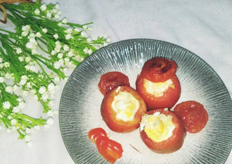 Resep Tomat Panggang Telur Puyuh Anti Gagal