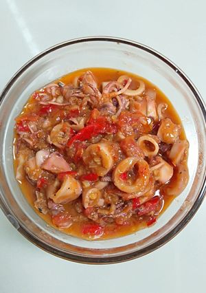 Foto resep Cumi masak pedas