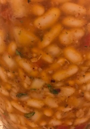 Una foto de Porotos al escabeche