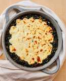 Espinacas a la crema, versión Mate Amargo 🤍 Espinaca con crema de leche y quesito gratinado