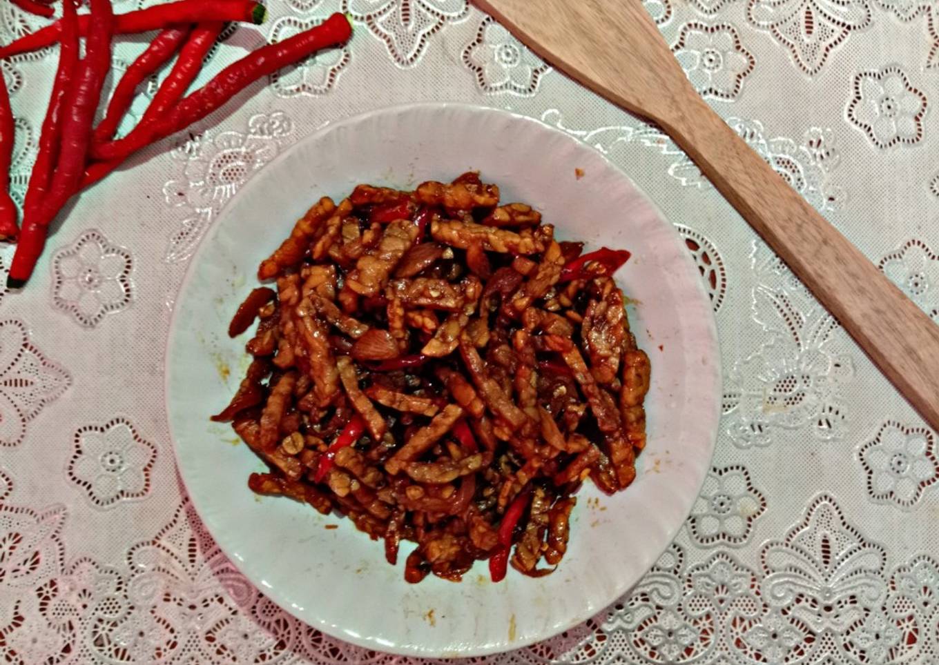 Kering Tempe Tanpa Kacang