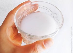 Una foto de Horchata de arroz (Bebida vegetal refrescante a base de arroz crudo)