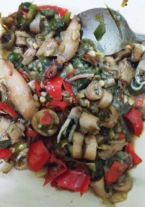 Foto resep Cumi Asin Pedas