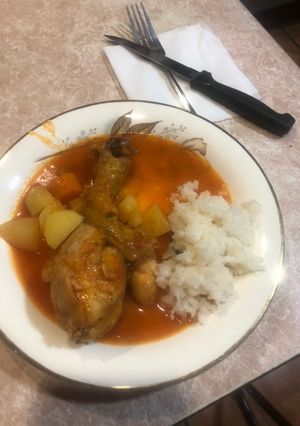 Una foto de Pollo a la naranja