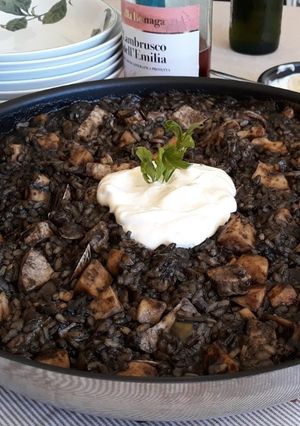 Una foto de Arroz negro