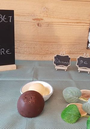Une photo de Sorbet à la poire sans sorbetière