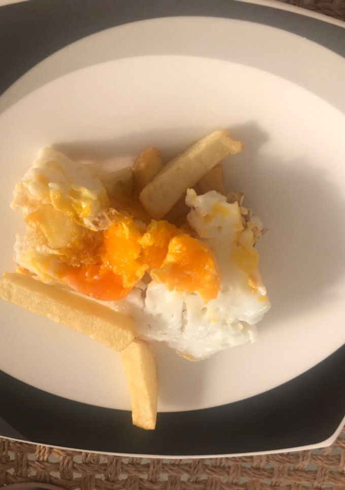Una foto de Huevos estrellados