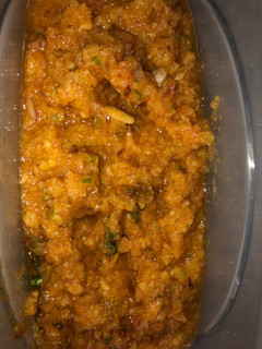 A picture of Raw mango and onion sweet chutney.