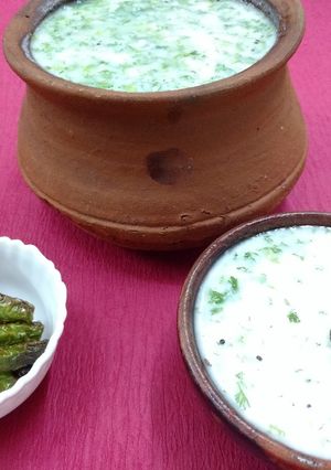A picture of Dahi Pakhala / Fermented Rice with Curd.