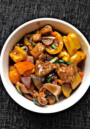 A picture of Chicken Oyster Sauce.