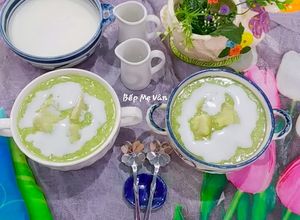 Hình của món Chè khoai môn lá dứa.