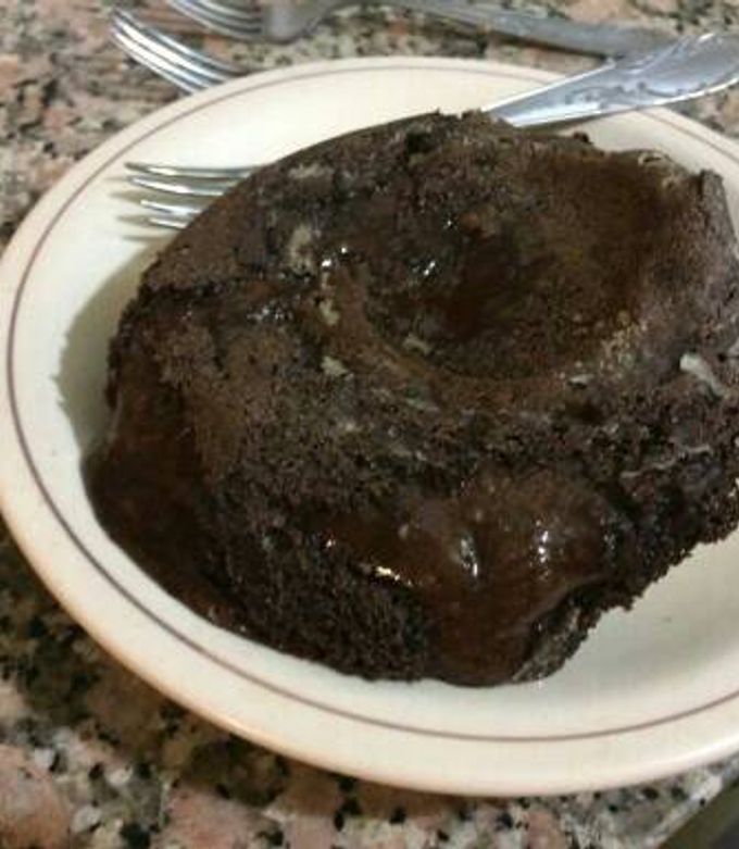 Foto principal de Volcán de chocolate sin huevo