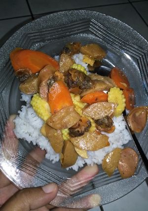 Foto resep Oseng kerang,pentol & sosis