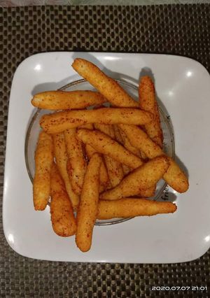 A picture of Homemade Kurkure.