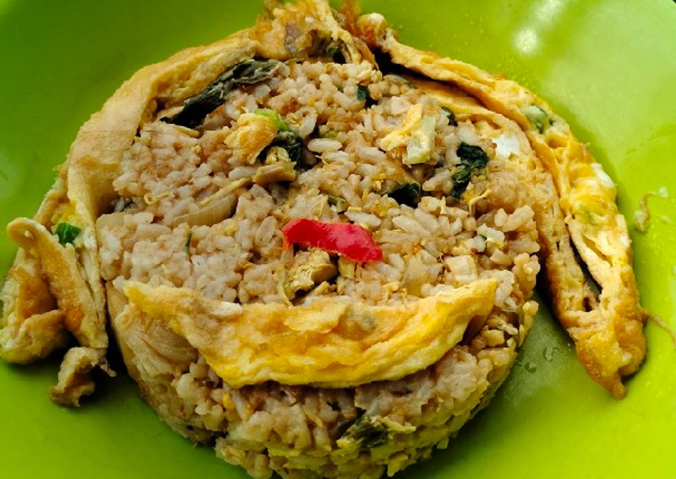 Nasi goreng hijau (Masak cepat)