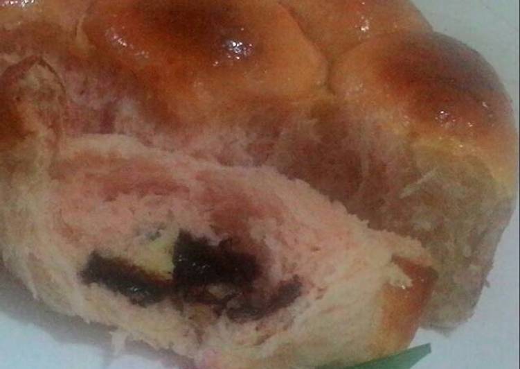 Langkah Mudah untuk Membuat Water roux dragon fruit bread Anti Gagal