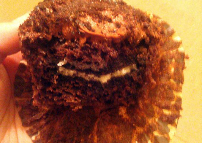 Recipe of Quick Oreo Cupcakes♥