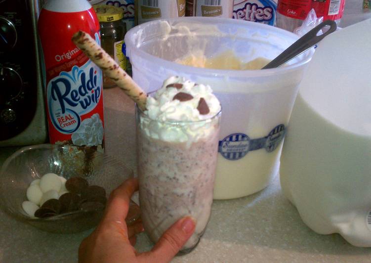 Recipe of Speedy ice cream chocolate smoothie