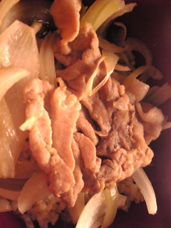 A picture of Pork and Onion Rice Bowl.