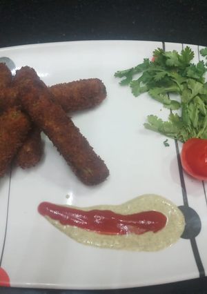 A picture of Veg Seekh Kebab.