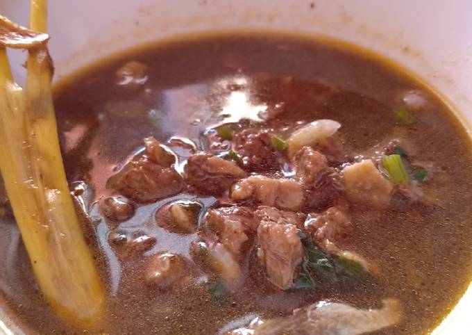 Resep Rawon daging (bumbu instan), Lezat