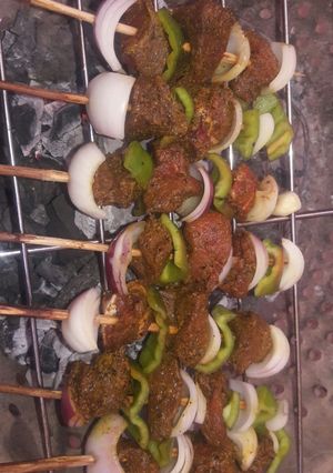 A picture of Meat kebab.