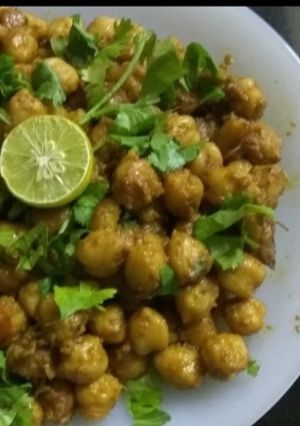 A picture of Chana chaat.