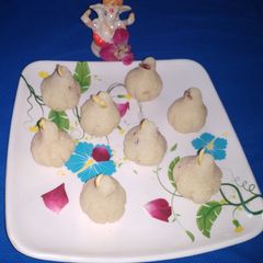 Milky coconut Modak A picture of Milky coconut Modak.
