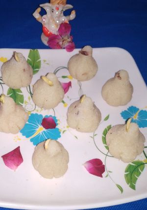 A picture of Milky coconut Modak.