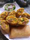 Martabak Mini Daging Kambing dengan Acar Timun