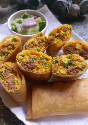 Foto resep Martabak Mini Daging Kambing dengan Acar Timun