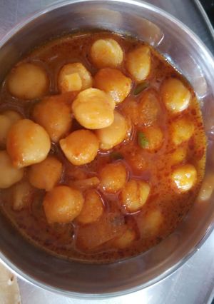 A picture of Chole masala.