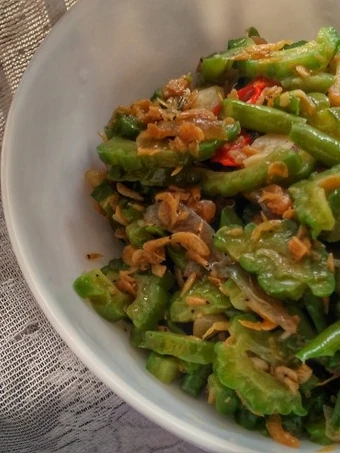 Recipe Bitter Gourd Green Beans in Salted Shrimp Stir Fry the Delicious Delicious