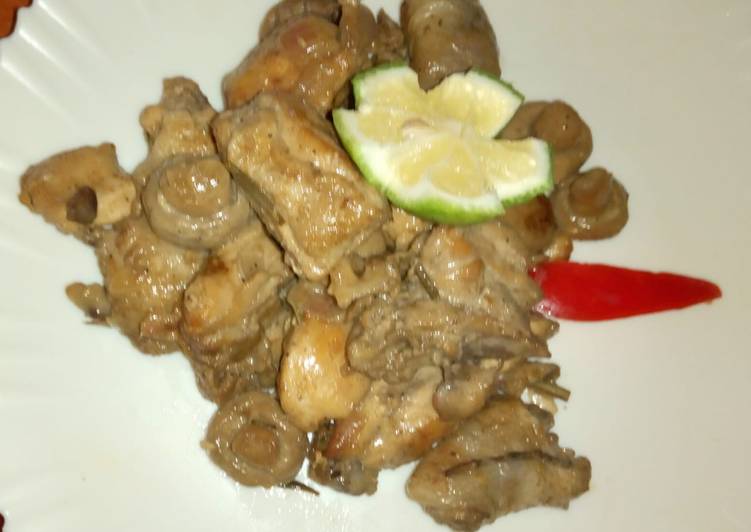 Step-by-Step Guide to Prepare Favorite Grilled chicken with mushrooms