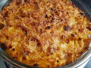 Una foto de macarrones con chorizo