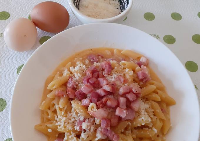 Penne alla carbonara