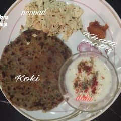 A picture of Traditional  Sindhi  Breakfast.