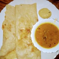 A picture of Instant Spicy Dalia Dosa.