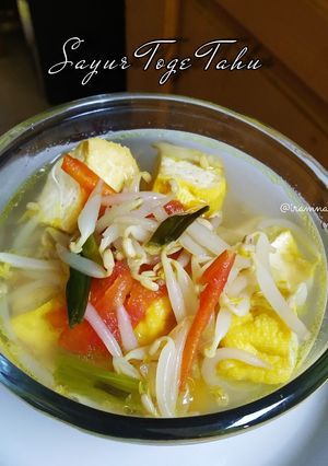 Foto resep Sayur Bening Toge Tahu