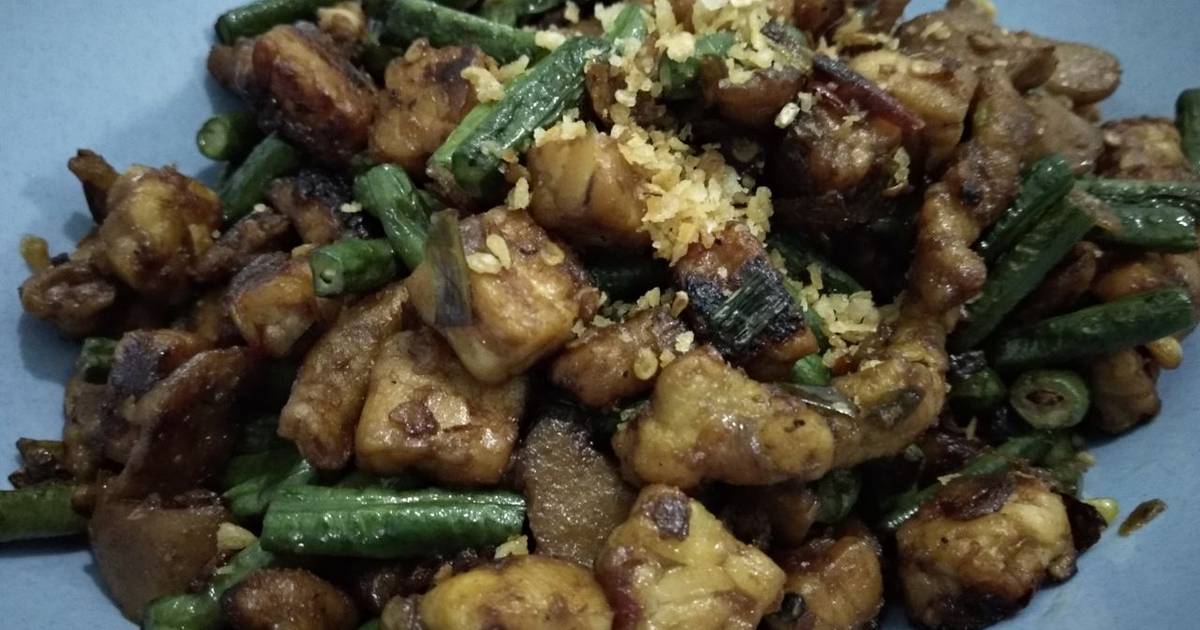 Resep Tumis Tempe Kacang Panjang Kecap Manis oleh Atri 