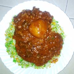 A picture of Swahili beef biriani #my rice dish contest.
