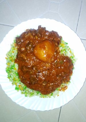 A picture of Swahili beef biriani #my rice dish contest.