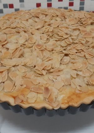 Una foto de Tarta almendrada de manzana