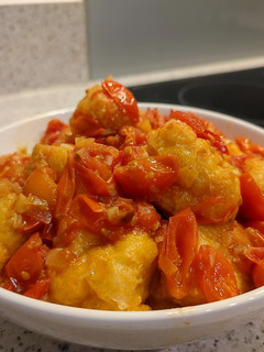Foto resep Tofu with tomato sauce