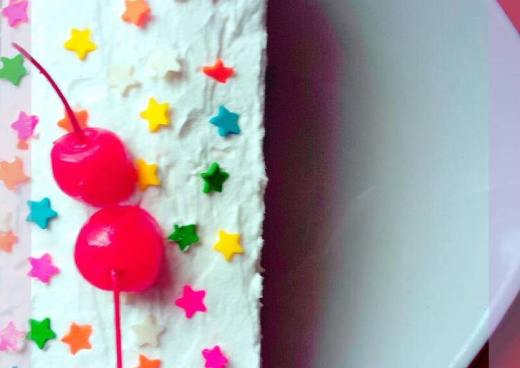 Cara Gampang Membuat OGURA CAKE base with 🍒CHERRY SPRINKLE STAR yang Sempurna