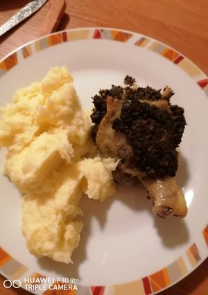 Töltött csirkecomb recept fotója