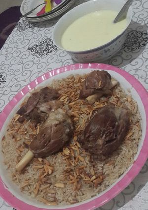 صورة لوصفة منسف رز