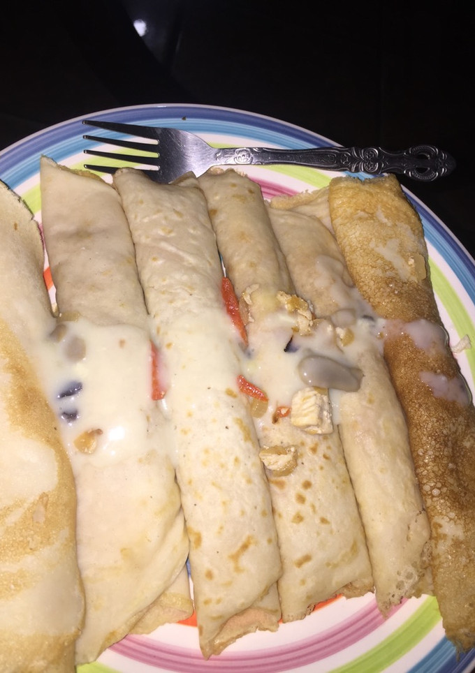 Una foto de Crepas saladas